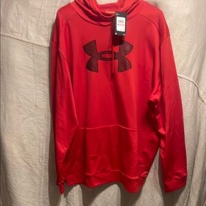 Under Armour Red and Black Athletic Hoodie